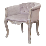 Кресло низкое в стиле прованс Розовый Велюр Louis French Armchair  варинант исполнения - 3 | Loft Concept в Москве