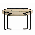 Стол обеденный раздвижной со столешницей белый мрамор Magali варинант исполнения - 5 | Loft Concept в Москве