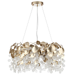 Люстра с декоративными подвесками из прозрачного стекла в форме монеток FAIRYTREE Light варинант исполнения - 6 | Loft Concept в Москве