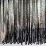 Пейзаж из нитей Макраме Wall decor Black and White Landscape варинант исполнения - 4 | Loft Concept в Москве