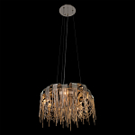 Люстра подвесная круглая с изогнутыми металлическими дугами и ниспадающими цепочками 65 см Atlantis Chain варинант исполнения - 13 | Loft Concept в Москве