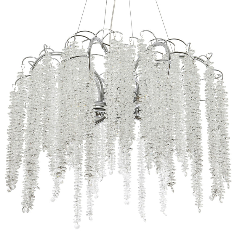     Bunch of Crystal Berries Silver Chandelier 8     | Loft Concept 