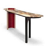 Консоль с овальной столешницей со светодиодной подсветкой Ruby варинант исполнения - 1 | Loft Concept в Москве