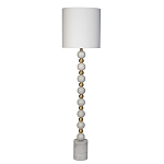 Торшер мраморный с белым абажуром Floor lamp Jewelry варинант исполнения - 1 | Loft Concept в Москве