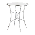 Столик приставной с круглой столешницей на серебристом основании Scenical Table варинант исполнения - 1 | Loft Concept в Москве