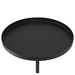 Кофейный столик с круглой чёрной столешницей и мраморным основанием Exquisite Practicality варинант исполнения - 2 | Loft Concept в Москве