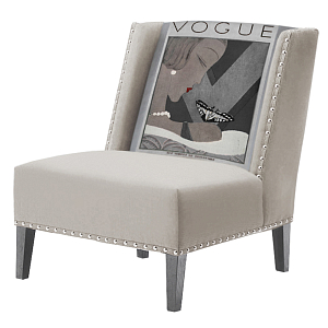 FUN Armchair  Vogui II Beige Дизайнерское кресло с цветным принтом