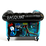 Кресло "Баския и Уорхол" Basquiat Warhol graffiti chair натуральная кожа варинант исполнения - 5 | Loft Concept в Москве