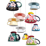 Подвесные светильники в виде чаши с цветочным орнаментом Flower Reversal варинант исполнения - 2 | Loft Concept в Москве