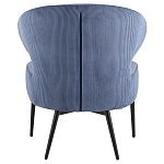 Современное мягкое кресло на металлических ножках Rakush Blue варинант исполнения - 3 | Loft Concept в Москве