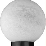 Бра цилиндрической формы чёрного цвета с 2-мя плафонами Marble Glow варинант исполнения - 5 | Loft Concept в Москве