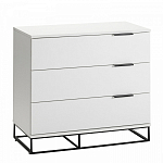 Комод белый с 3-мя ящиками Strict Lines  варинант исполнения - 1 | Loft Concept в Москве
