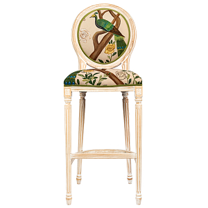 Барный стул с зеленым павлином Emperor's Bird