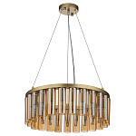 Люстра со стеклянными цилиндрическими плафонами Luminous Cylinders Amber Round варинант исполнения - 2 | Loft Concept в Москве