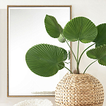 Зеркало прямоугольное в фактурной золотой раме Reflective Fabric варинант исполнения - 5 | Loft Concept в Москве