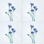 Плитка с узором Васильки варинант исполнения - 1 | Loft Concept в Москве