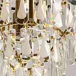 Люстра многоярусная с овальными прозрачными подвесками 36 см Harmonica варинант исполнения - 9 | Loft Concept в Москве