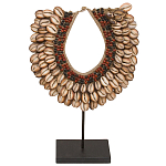 Этническое ожерелье из ракушек на подставке Ethnic Necklace Brown Shells варинант исполнения - 1 | Loft Concept в Москве