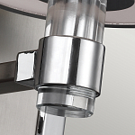 Бра цвета хром с белым цилиндрическим стеклянным плафоном Feiss варинант исполнения - 4 | Loft Concept в Москве