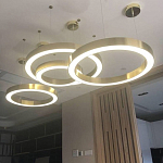 Люстра Light Ring Horizontal Латунь варинант исполнения - 2 | Loft Concept в Москве