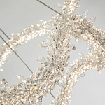 Двухъярусная кольцевая люстра с хрустальным декором Gilbertine Crystal Wavy Ring Chandelier варинант исполнения - 4 | Loft Concept в Москве