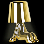 Настольная лампа фигурная цвета золото с гладким абажуром Высота 16 см Sophia варинант исполнения - 3 | Loft Concept в Москве