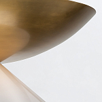 Подвесной светильник латунного цвета с конусовидным белым плафоном Quintiesse варинант исполнения - 12 | Loft Concept в Москве