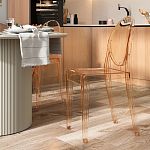 Прозрачный стул с янтарным оттенком LOUIS GHOST CHAIR варинант исполнения - 8 | Loft Concept в Москве