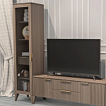 Витрина левая 1-дверная с ящиком и 5-ю полками Harper Line варинант исполнения - 2 | Loft Concept в Москве