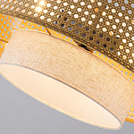 Подвесной светильник с декоративным поясом из плетеного бамбука Biuloggicu варинант исполнения - 6 | Loft Concept в Москве