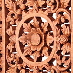 Панно из дерева квадратное Panel With Trees варинант исполнения - 2 | Loft Concept в Москве