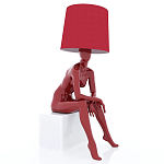 Лампа MANNEQUIN LAMP с абажуром девушка на кресле варинант исполнения - 1 | Loft Concept в Москве