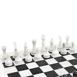 Шахматы классические с белой доской из натурального камня Мрамор Decorative Thematic Chess варинант исполнения - 2 | Loft Concept в Москве