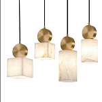 Подвесной светильник светодиодный с квадратным плафоном Stone Helios варинант исполнения - 3 | Loft Concept в Москве