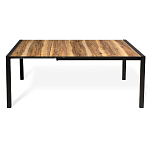 Стол обеденный раздвижной с прямоугольной столешницей на четырех черных ножках Blair варинант исполнения - 3 | Loft Concept в Москве