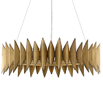 Люстра круглая с фактурным абажуром Graduated Heights варинант исполнения - 2 | Loft Concept в Москве