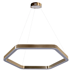 Люстра подвесная светодиодная в форме шестиугольника Диаметр 80 см Hexagon Horizontal варинант исполнения - 1 | Loft Concept в Москве