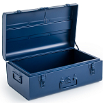 Металлический сундук Metal Dark Blue варинант исполнения - 3 | Loft Concept в Москве