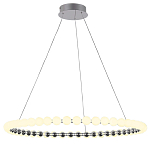 Люстра светодиодная кольцевая с круглыми плафонами белого цвета PEARLS Suspension 80 варинант исполнения - 2 | Loft Concept в Москве