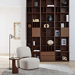 Приставной столик из массива дерева Walnut варинант исполнения - 7 | Loft Concept в Москве