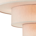 Люстра круглая трехъярусная с тканевыми абажурами Light Soft Glow варинант исполнения - 2 | Loft Concept в Москве