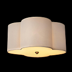 Потолочный светильник с белым волнистым плафоном из ткани Vitorino варинант исполнения - 2 | Loft Concept в Москве