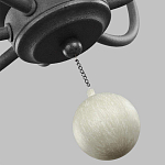 Люстра с 6-ю лампами и кремовыми деревянными бусинами Feiss варинант исполнения - 7 | Loft Concept в Москве