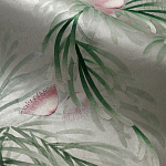 Обои ручная роспись Silk Tree Colourway SC-92 on Crackled Silver on Shell Pink metallic silk варинант исполнения - 1 | Loft Concept в Москве