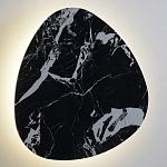 Бра треугольной формы из искусственного мрамора черного цвета Длина 47 см Ginger & Jagger варинант исполнения - 2 | Loft Concept в Москве