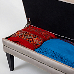 Мягкая банкетка с зоной для хранения Casket Beige варинант исполнения - 4 | Loft Concept в Москве