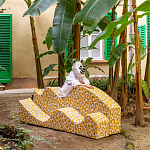 Дизайнерский модульный диван волнистой формы с цветным принтом Poltronova Superonda Sofa варинант исполнения - 22 | Loft Concept в Москве