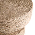 Приставной стол с отделкой из джута Juti D35 см варинант исполнения - 4 | Loft Concept в Москве