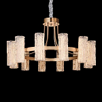 Люстра круглая с текстурными цилиндрическими плафонами Glimpse варинант исполнения - 5 | Loft Concept в Москве