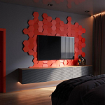 Гипсовая 3D Панель M-47 варинант исполнения - 1 | Loft Concept в Москве